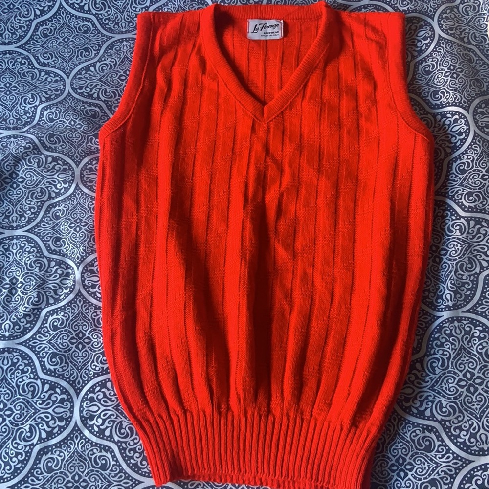 La Firenze Knit Vest Sweater Size Medium